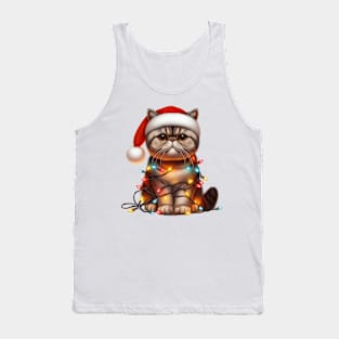 Christmas Exotic Shorthair Cat Tank Top